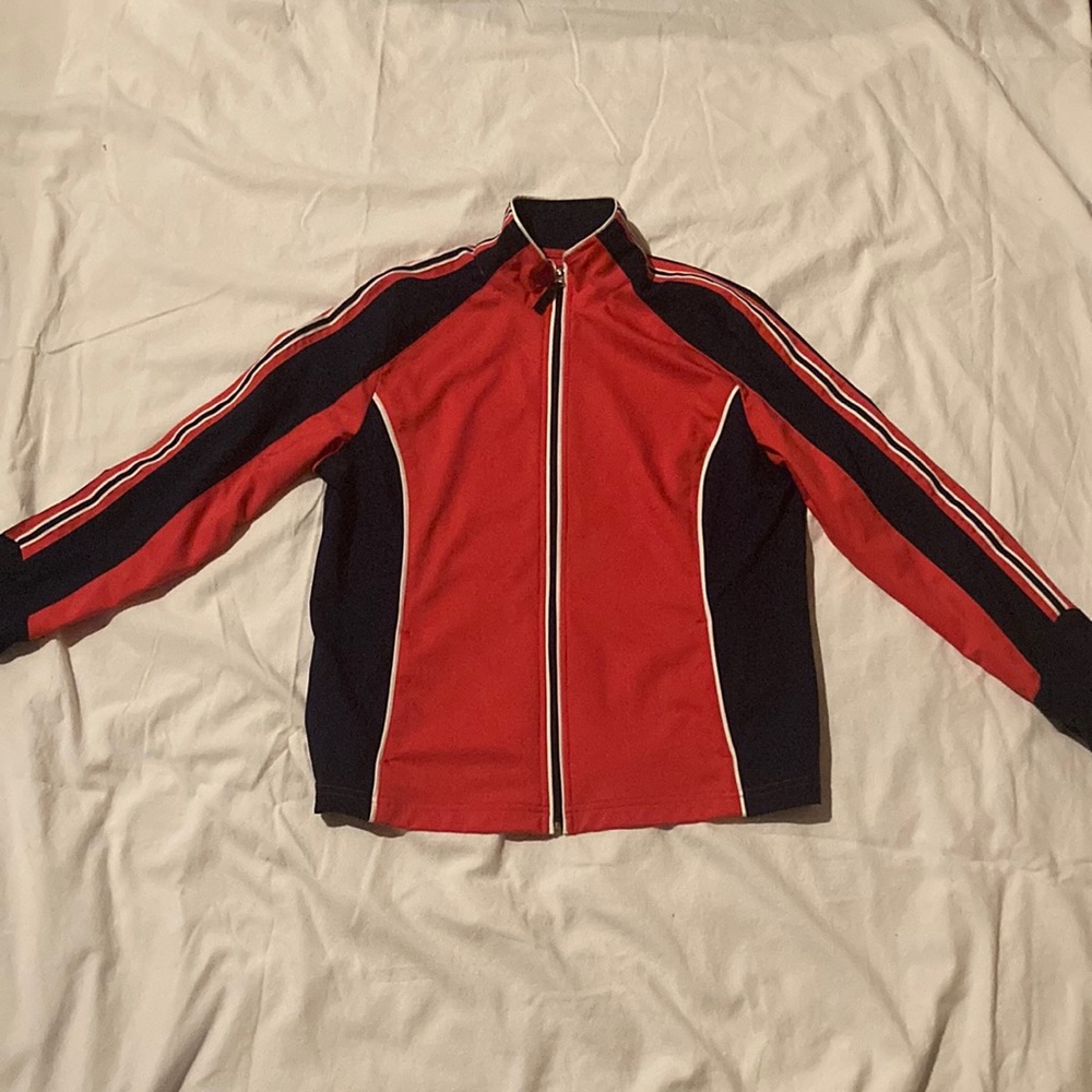 Pink/blue athletic light jacket